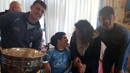 Sam Maguire Cup visits LarFoley House