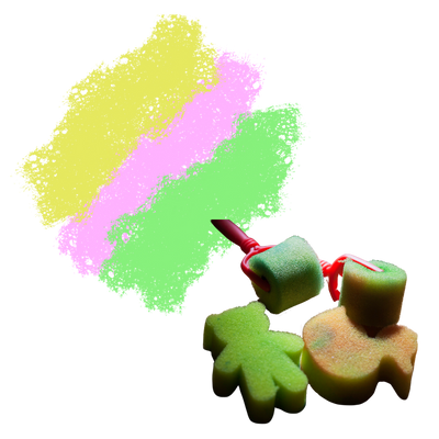 sponge painting
