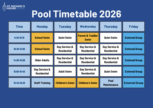Pool Timetable 2026 