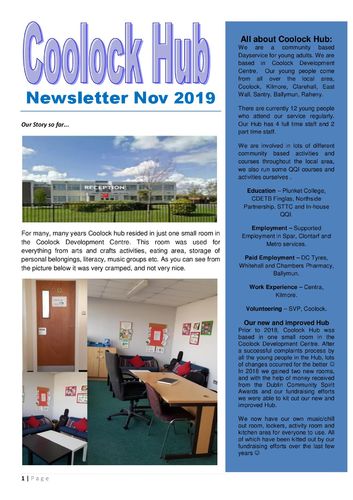 newsletter 2019 Coolock