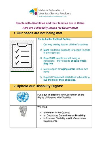 EASY TO READ National Federation Election Messages