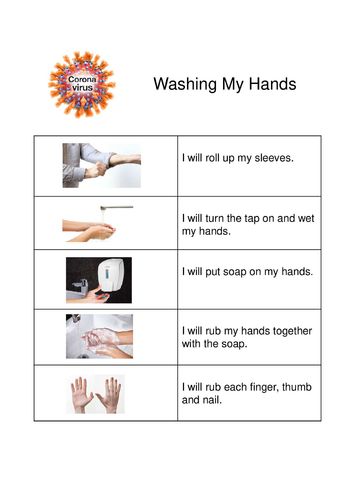 Easy to Read Guide - Washing my hands 
