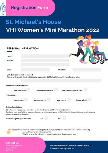 Mini Marathon SMH Registration Form