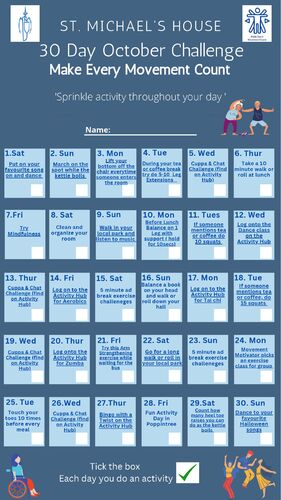 30 Day Challenge Calender