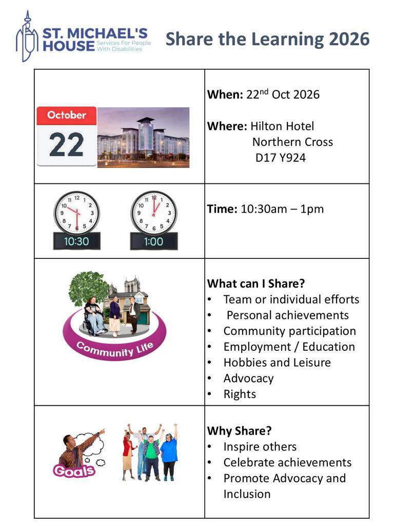 Share The Learning - Easy Read Information
